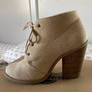 Call It Spring lace up heeled booties🤍